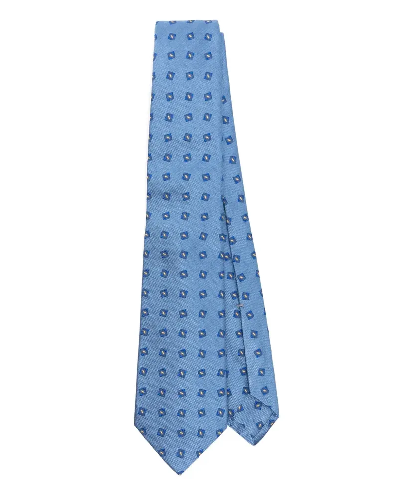 Kiton Krawatte aus Seide - Blau Blau