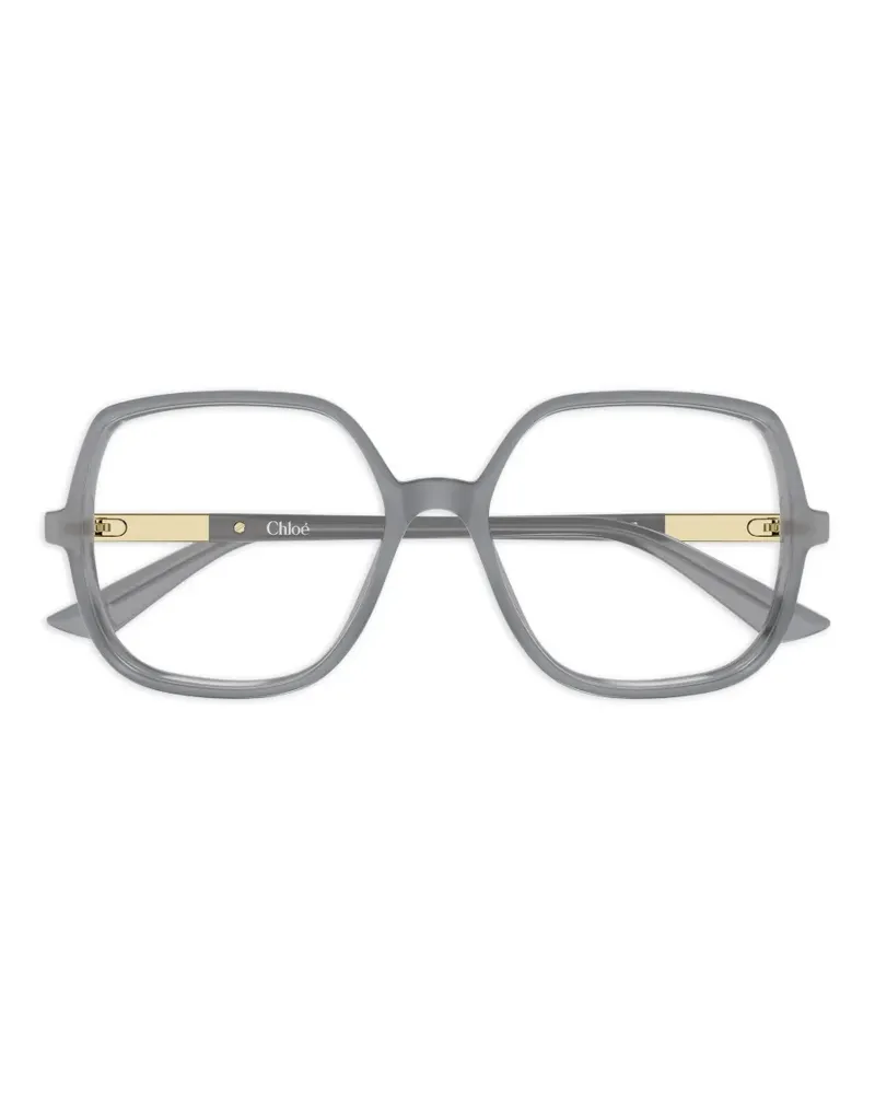 Chloé Brille mit eckigem Gestell - Grau Grau