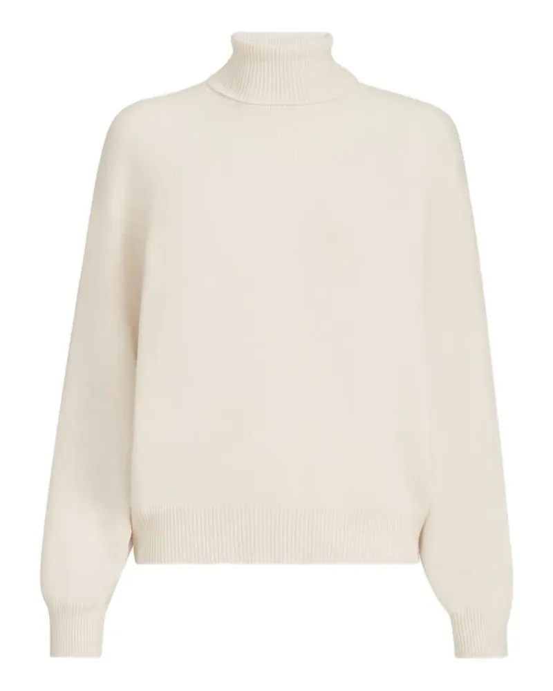 Brunello Cucinelli Kaschmir Rollkragenpullover mit Monili - Nude Nude