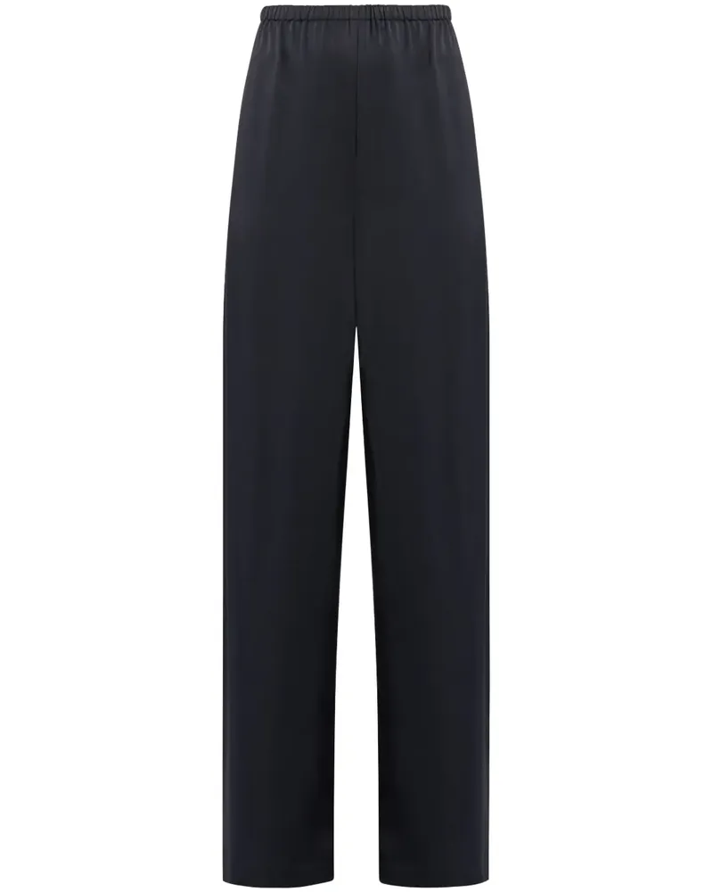 Ferragamo Gerade Hose mit hohem Bund - Schwarz Schwarz