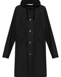 Jil Sander Parka mit Logo Schwarz