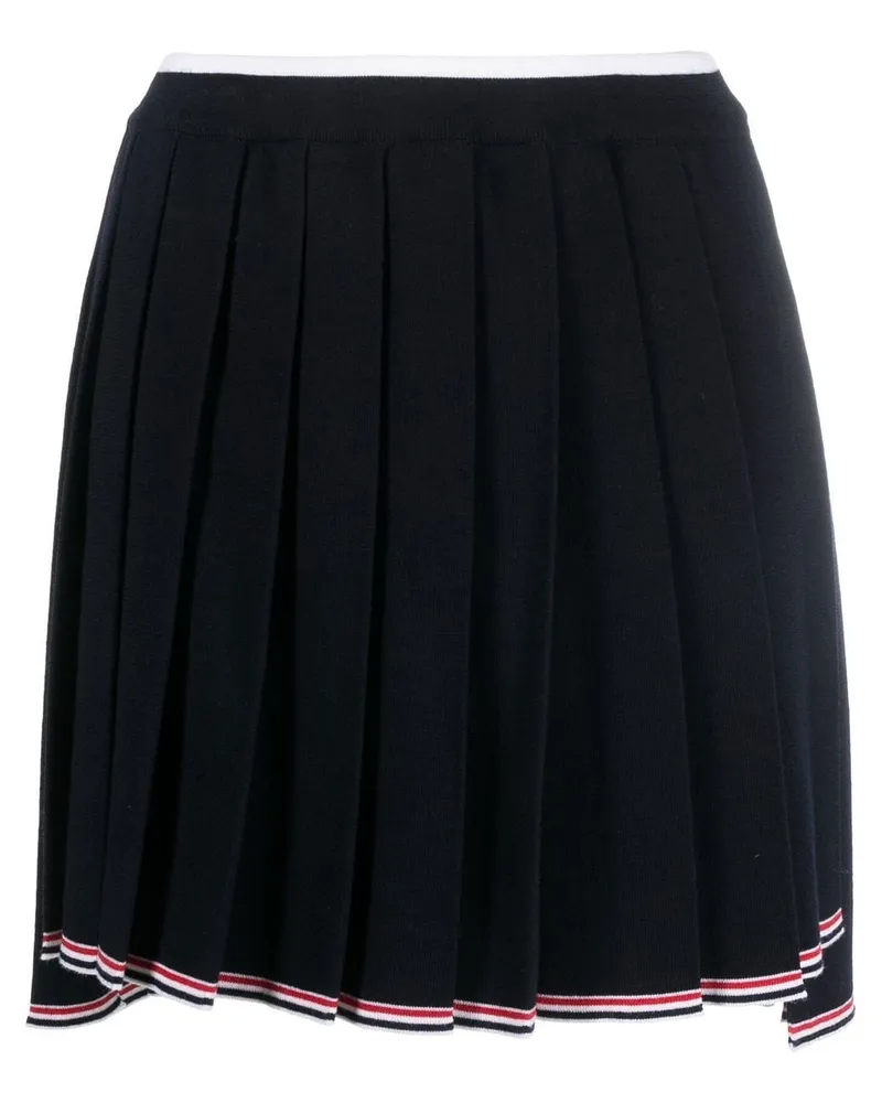 Thom Browne Full Needle Faltenrock - Blau Blau