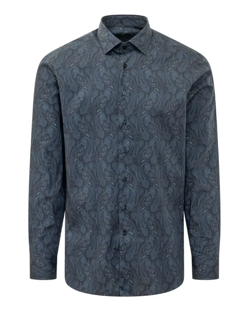 Etro Roma Hemd mit Paisley-Print - Blau Blau