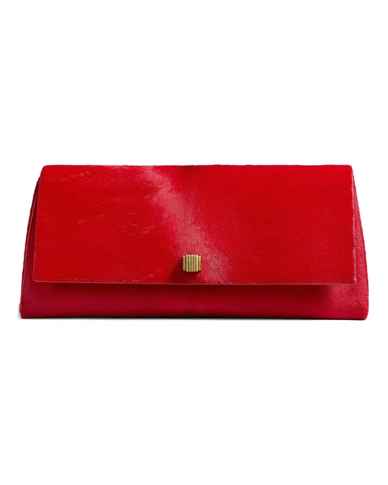 KHAITE Clutch mit Klappe - Rot Rot
