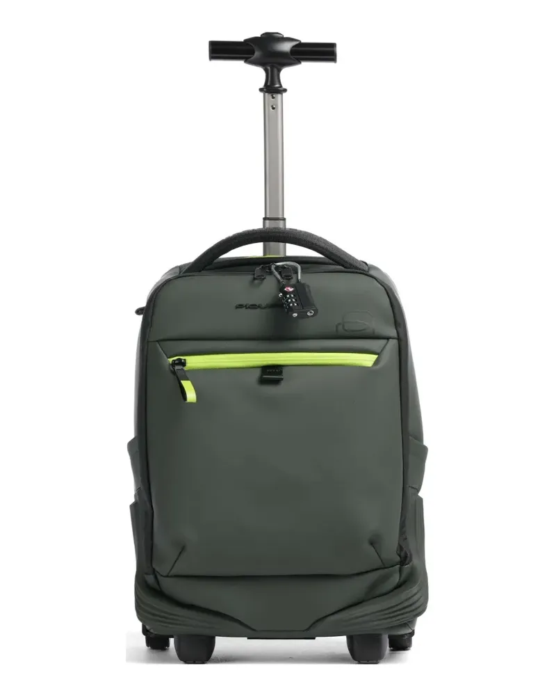 Piquadro water-resistant wheeled backpack - Grün Grün