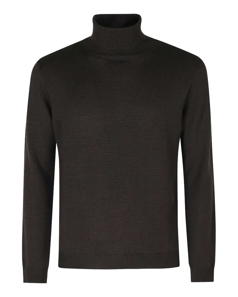 Roberto Collina Gestrickter Rollkragenpullover - Braun Braun