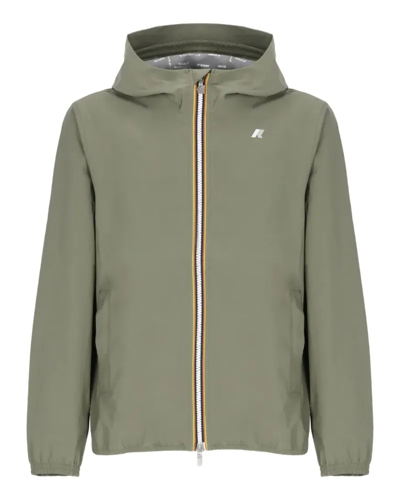 K-Way Jack Hoodie mit Logo-Print - Grün Grün