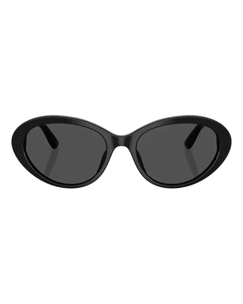 Dolce & Gabbana Sonnenbrille mit ovalem Gestell - Schwarz Schwarz
