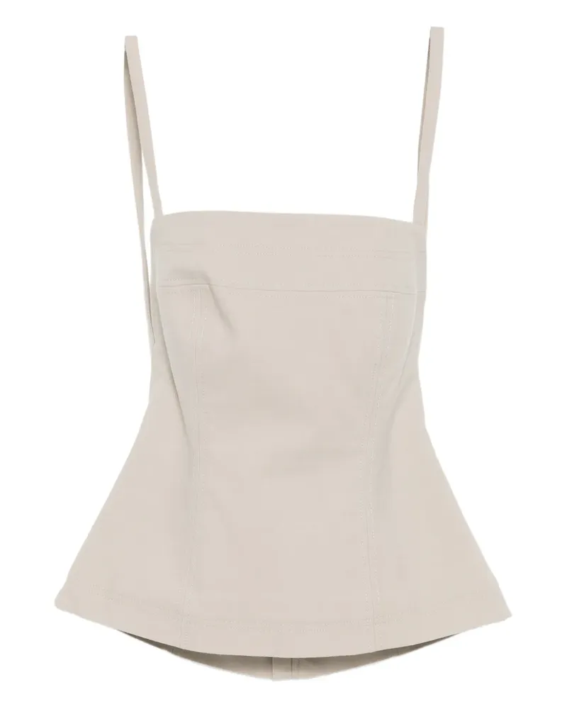 Acler Folie Oberteil - Grau Grau