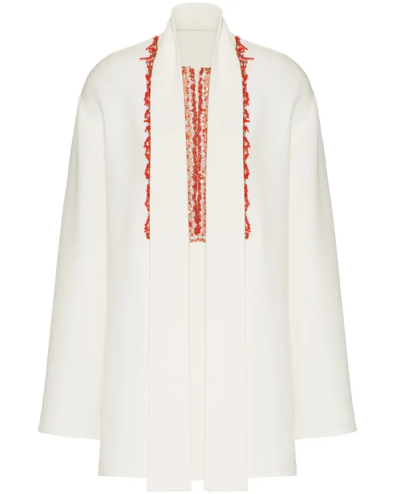 Valentino Garavani Bestickte Cady Couture Bluse - Weiß Weiß