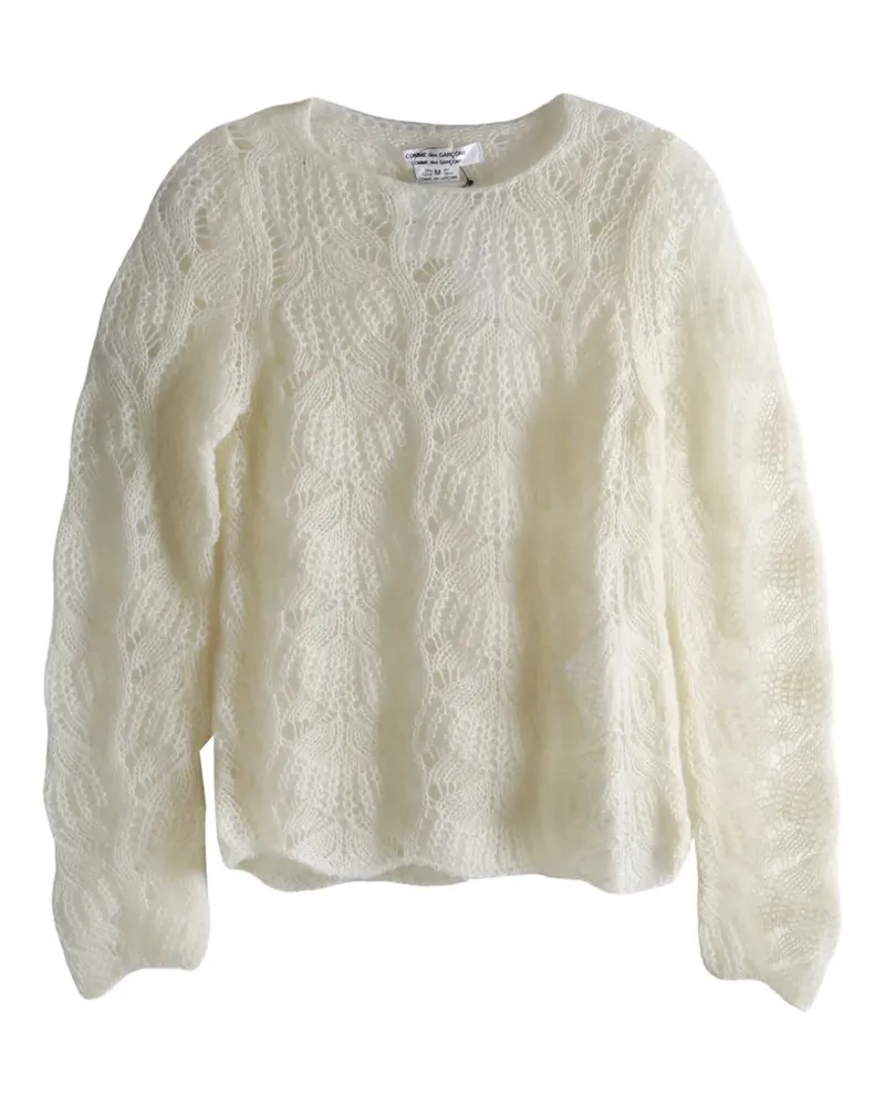 Comme des Garçons Pullover mit Lochmuster - Weiß Weiß