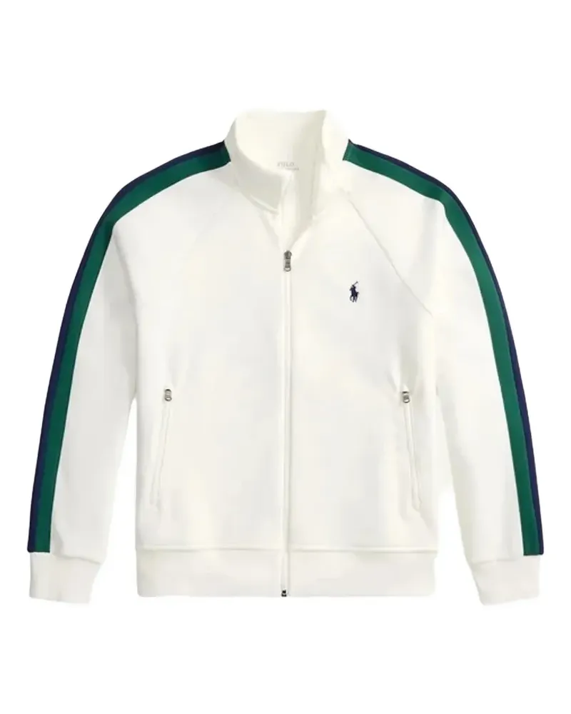 Ralph Lauren Seitenstreifen-Jacke mit Logo-Stickerei - Weiß Weiß