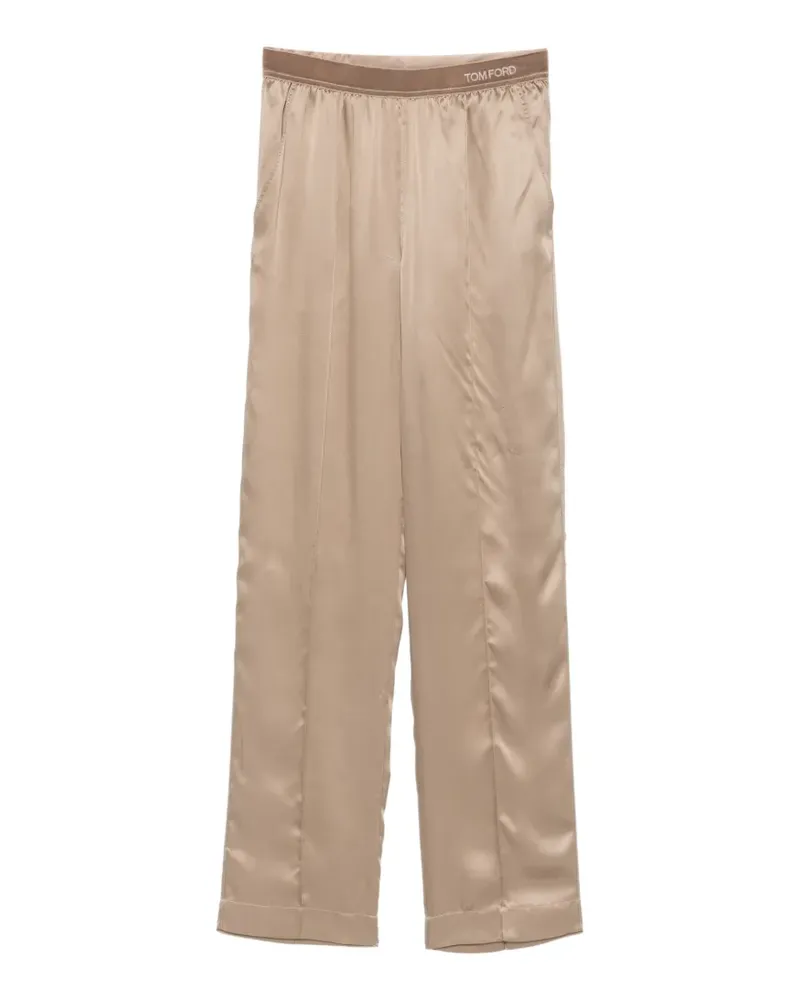 Tom Ford Hose mit Logo-Bund - Nude Nude