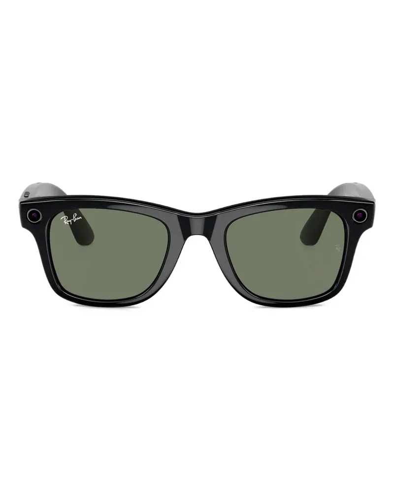 Ray Ban Sonnenbrille mit eckigem Gestell - Schwarz Schwarz