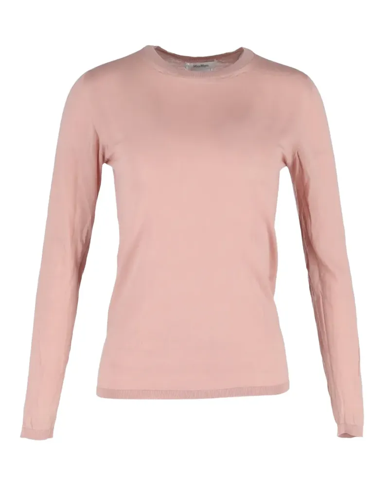 Max Mara crew-neck wool sweater - Rosa Rosa