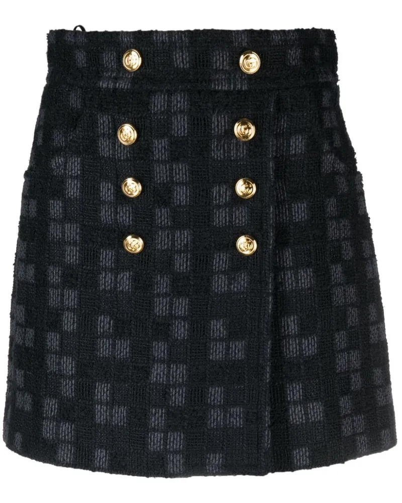 Gucci Minirock mit doppelter Knopfleiste - Schwarz Schwarz