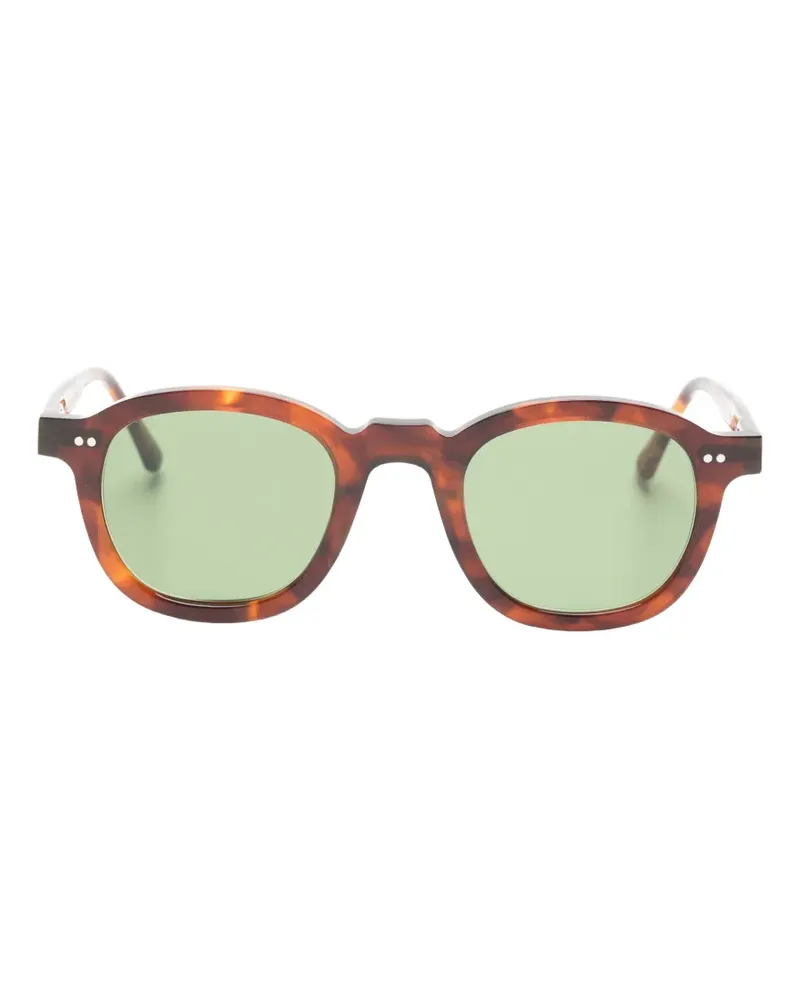 Lesca Runde Ando Sonnenbrille - Braun Braun