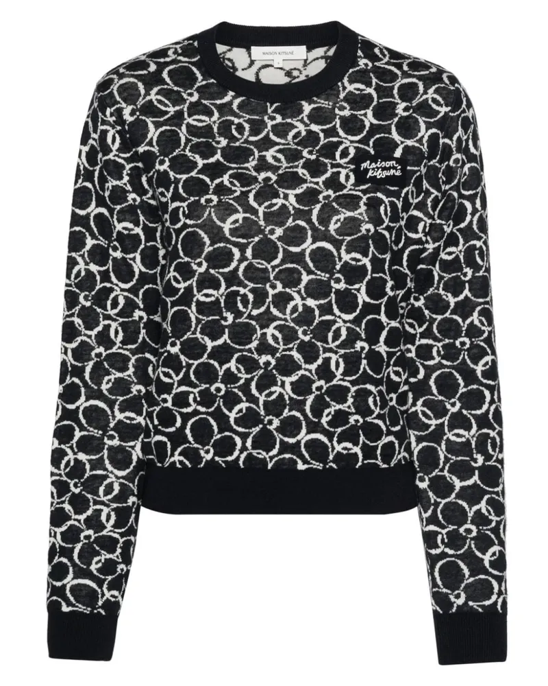 Kitsuné Pullover mit Logo-Applikation - Blau Blau