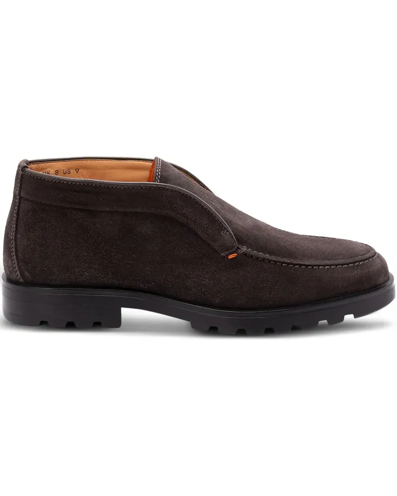 Santoni Rock Loafer aus Wildleder - Braun Braun