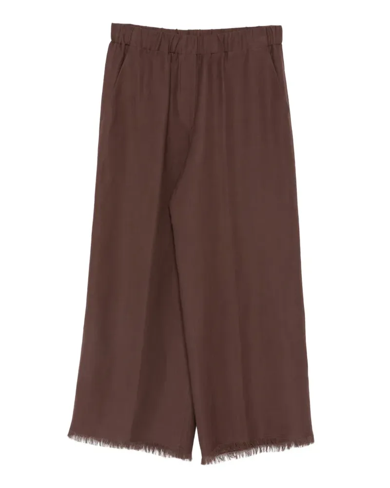 Antonelli Firenze Samuele frayed-hem trousers - Braun Braun