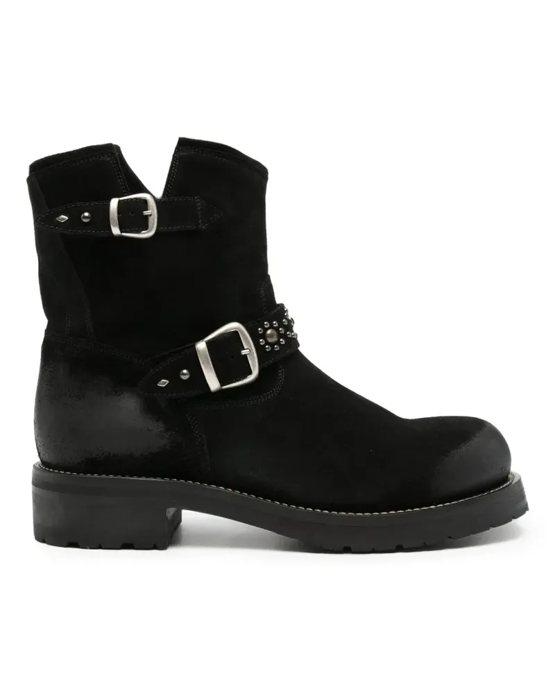 Second/Layer Rider Stiefel mit Schnalle - Schwarz Schwarz