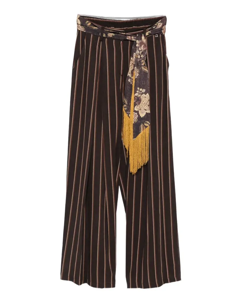 Dixie vertical-stripe palazzo pants - Braun Braun