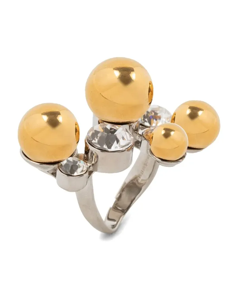 Dries van Noten Ring mit Perlen - Silber Silber