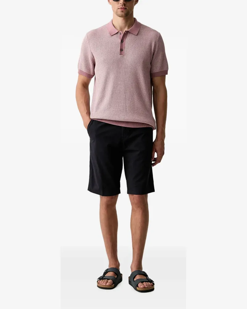 JOOP! textured-knit polo shirt - Rosa Rosa