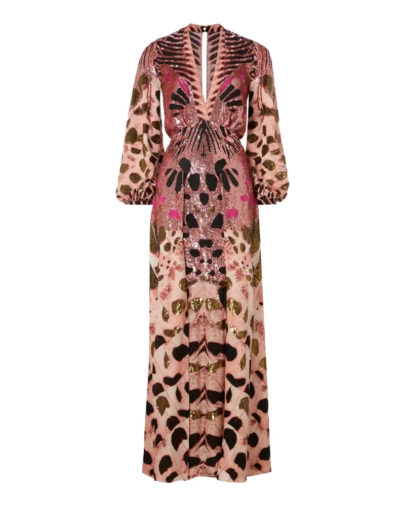Temperley London Emperor Abendkleid mit Pailletten-Print - Rosa Rosa