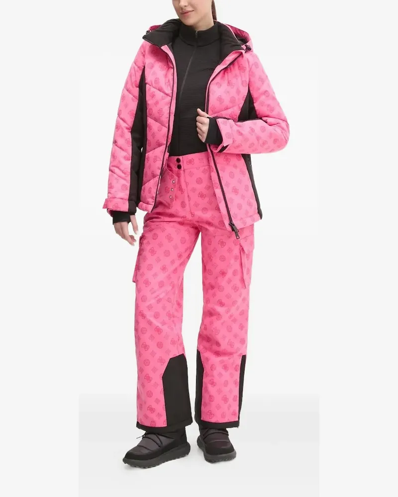 Guess Skihose mit Logo-Print - Rosa Rosa