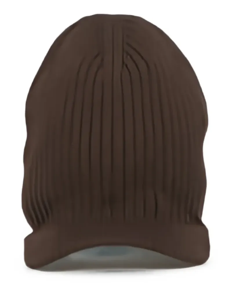 Y-3 x Wales Bonner ribbed beanie hat - Braun Braun