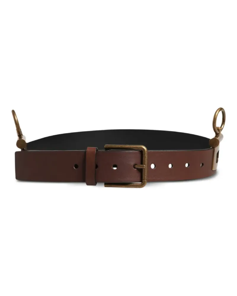 Dolce & Gabbana Schnallengürtel aus Leder - Braun Braun