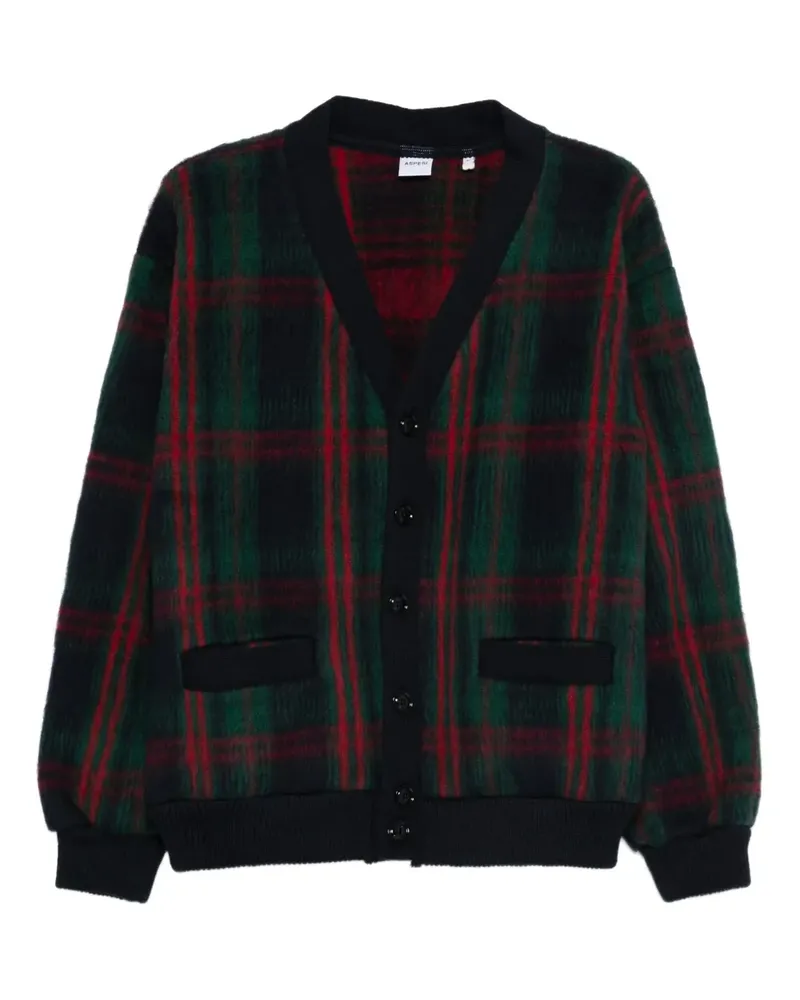 ASPESI Karierter Cardigan - Grün Grün
