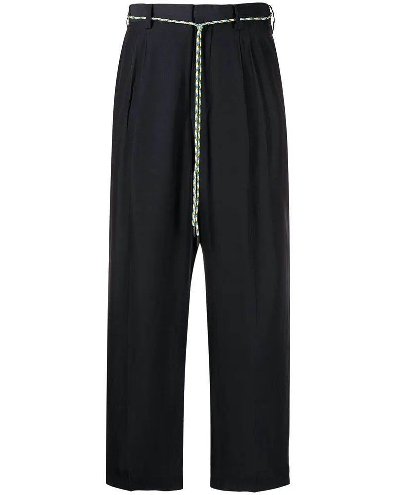 Viktor & Rolf Hose mit Kordelgürtel - Blau Blau