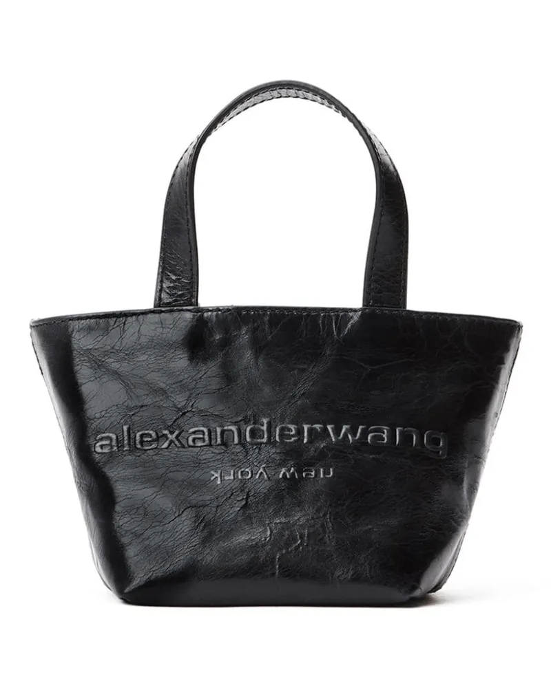 Alexander Wang Mini Punch Shopper mit Logo-Prägung Schwarz