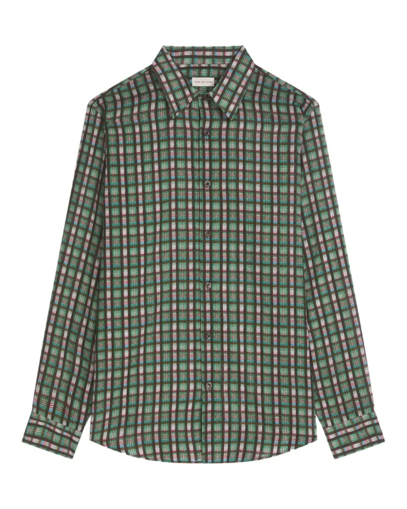 Dries van Noten Klassisches Hemd - Grün Grün