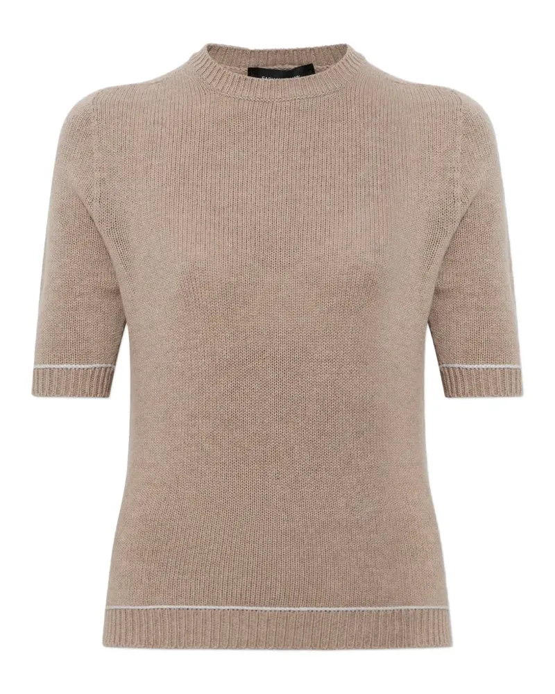 Fabiana Filippi Kurzärmeliger Pullover - Nude Nude
