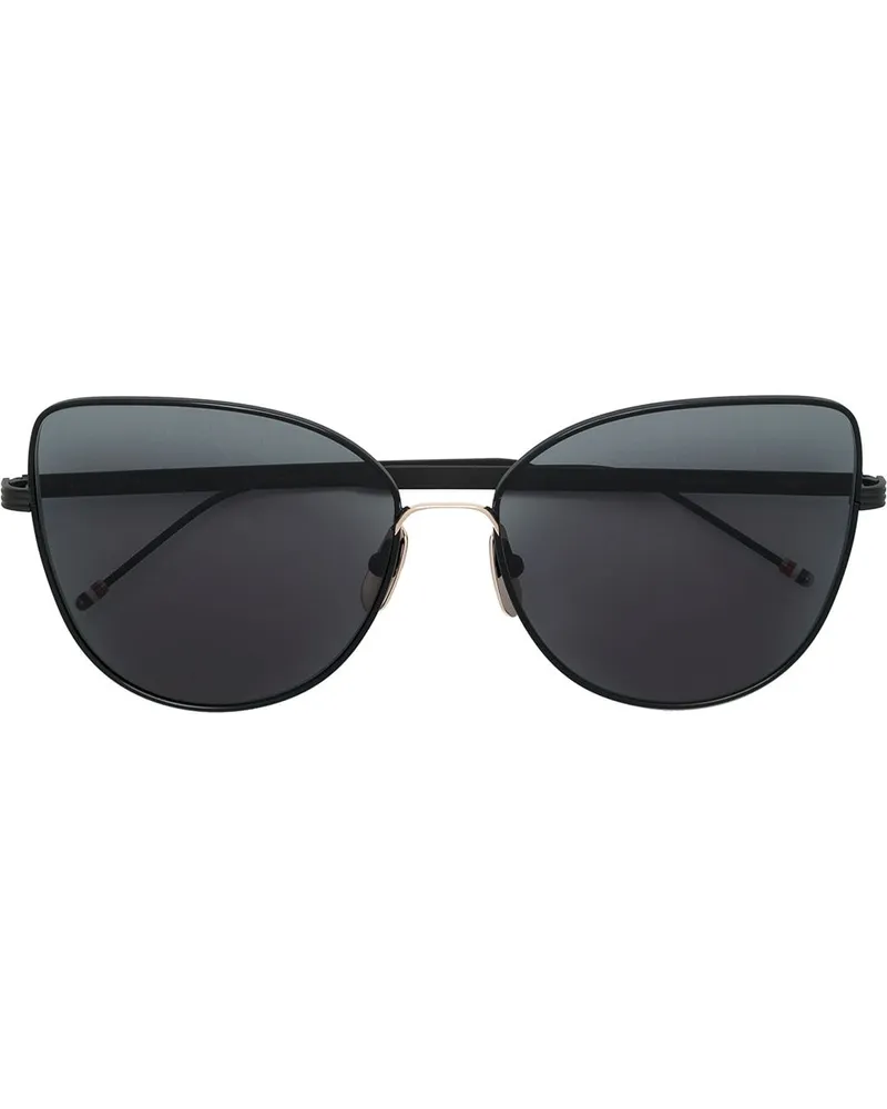 Thom Browne TB121 Cat-Eye-Sonnenbrille Schwarz