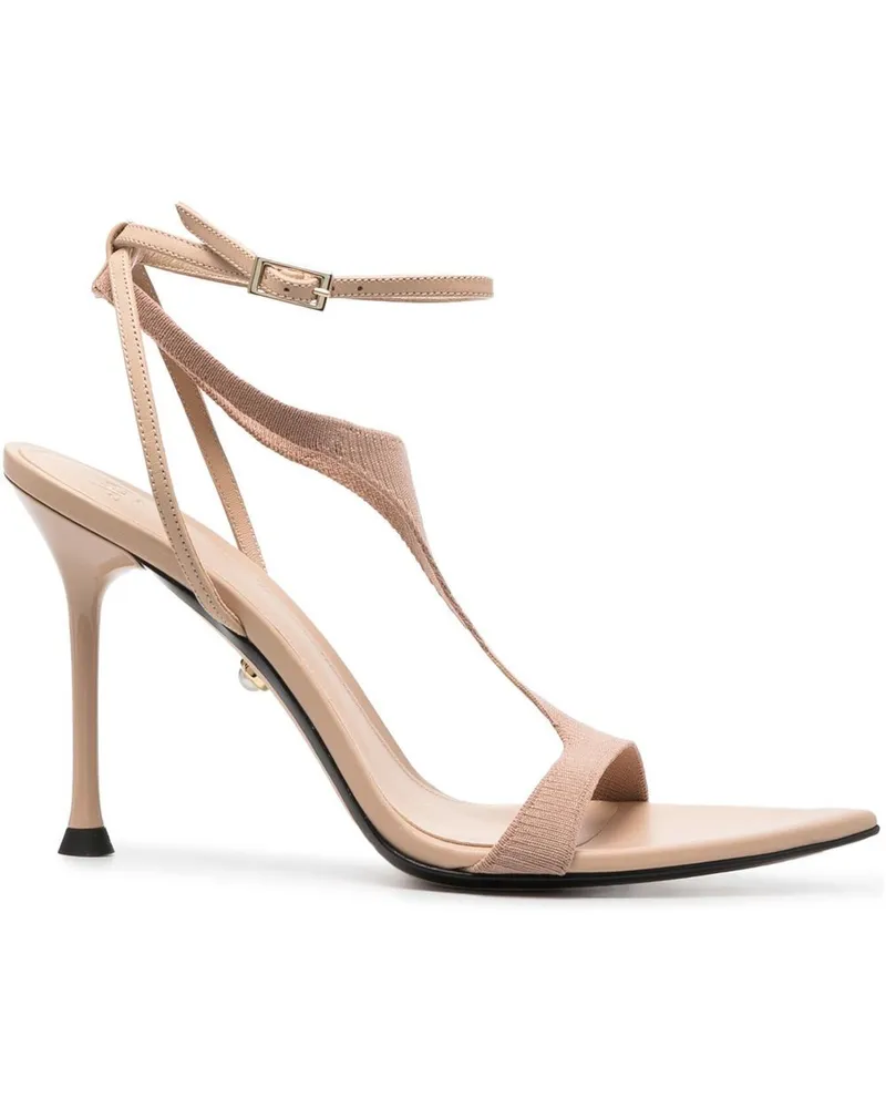 Alevì Jackie Sandalen mit T-Riemen - Nude Nude