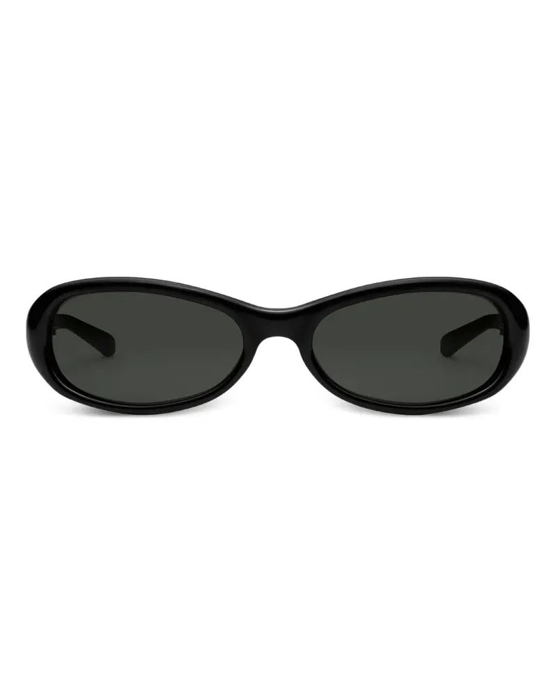 Gentle Monster Groovy 01 Sonnenbrille mit ovalem Gestell - Schwarz Schwarz