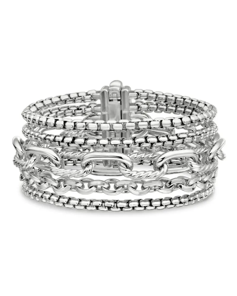 David Yurman Multi Row Chain Armband aus Sterlingsilber (29mm Silber