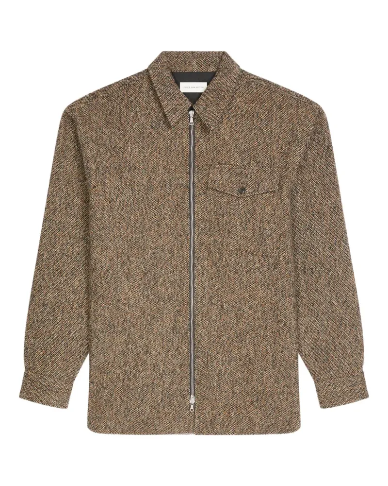 Dries van Noten Hemdjacke mit Reißverschluss - Braun Braun
