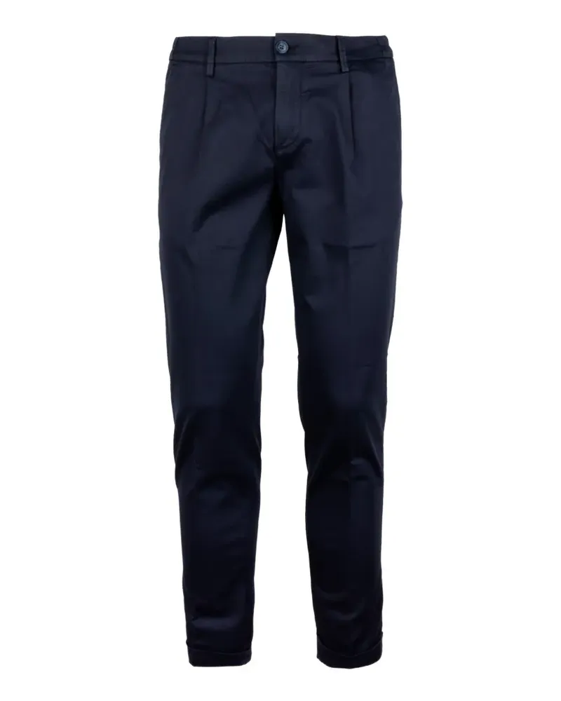 Re-HasH pleated turn-up trousers - Blau Blau