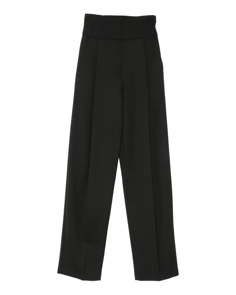 Elisabetta Franchi high-waisted wide-leg trousers - Schwarz Schwarz