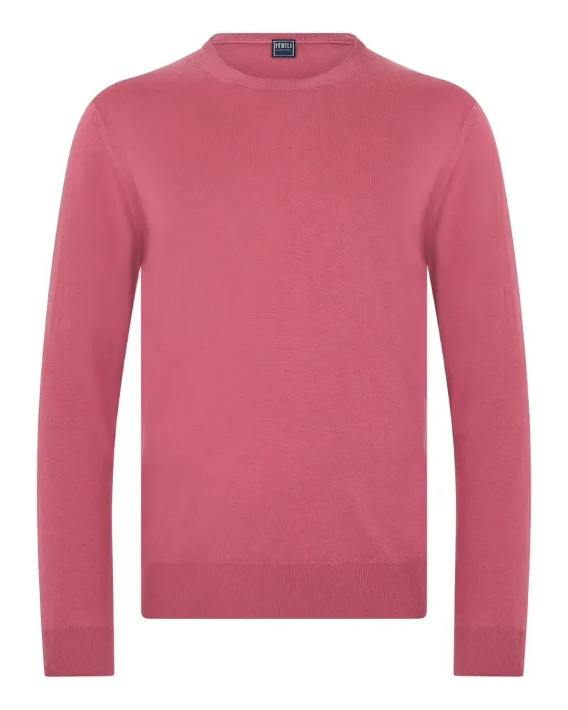 Fedeli crew-neck ribbed-trim sweater - Rosa Rosa
