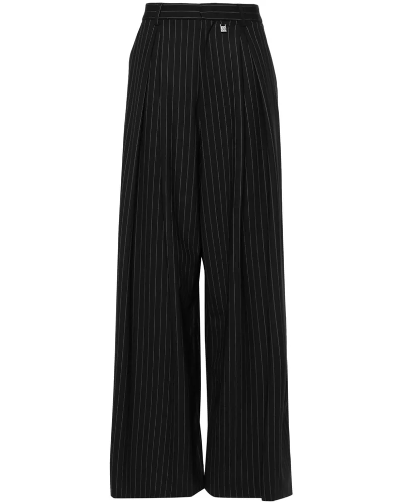 Giuseppe di Morabito Hose mit Nadelstreifen - Schwarz Schwarz
