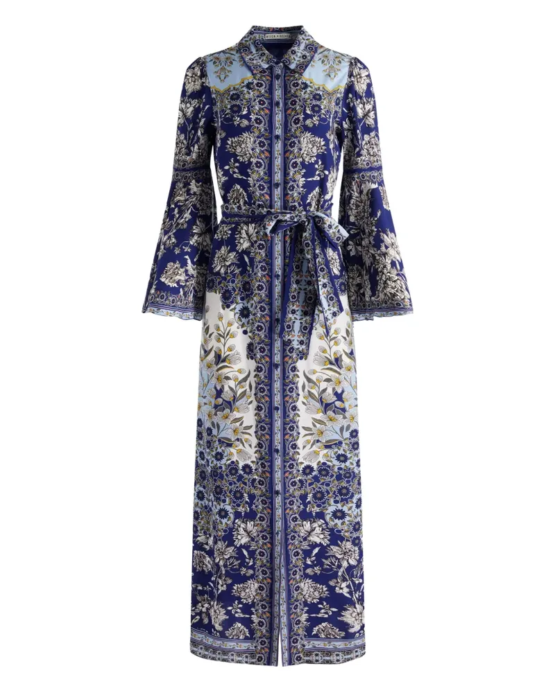 Alice + Olivia Chassidy Hemdkleid - Blau Blau