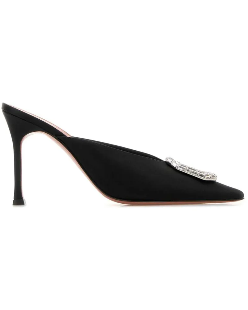 Amina Muaddi Camelia Mules 90mm - Schwarz Schwarz