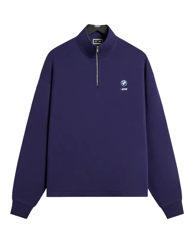 KITH x BMW Nelson Pullover mit kurzem Reißverschluss - Violett Violett
