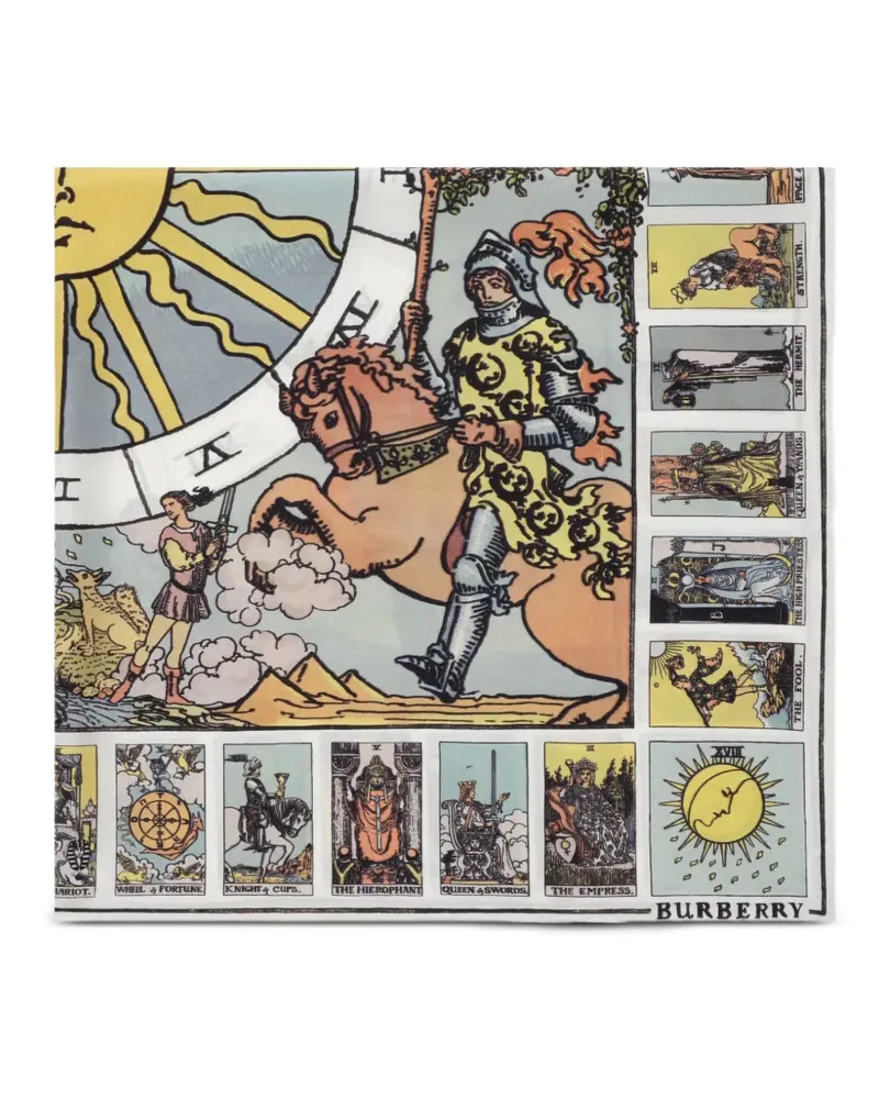 Burberry Tarot silk scarf - Nude Nude